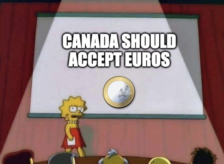 Lisa speech: Canada should accept euros.