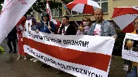 Białystok: Łańcuch solidarności z więźniami politycznymi na Białorusi. "Przypominamy światu, że walka nadal trwa"