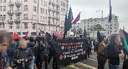 Anarchists joined the November 11 antifascist march in Warsaw - Pramen