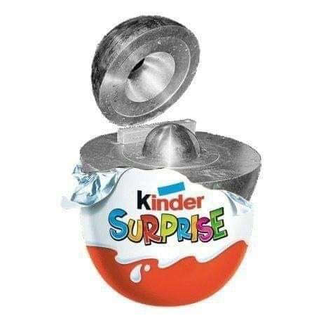 Kinder "demon core" suprise