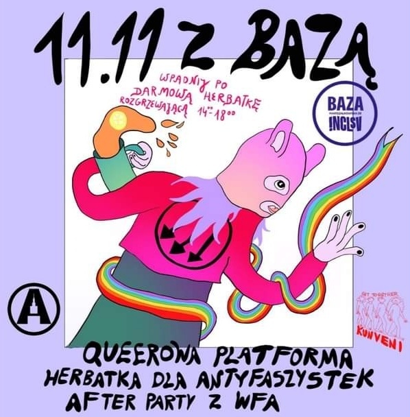 Queerowa platforma, herbatka dla antyfaszystek, after party z WFA