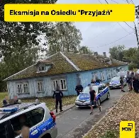 Próba eksmisji na osiedlu Przyjaźń