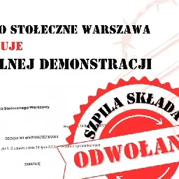 Kolektyw antyrep SZPIL(A) on Instagram: "Szpila w imieniu organizatorów marszu „ANI JEDNEJ BOMBY WIĘCEJ – WOLNA PALESTYNA” składa odwołanie od decyzji o zakazie zgromadzenia!

W dniu wczorajszym, czyli 14. listopada organizatorzy demonstracji zostali poinformowani przez Urząd m.st. Warszawy o zakazie planowanego wydarzenia. Decyzja ta jest nie tylko zadziwiająca, ale wręcz oburzająca biorąc pod uwagę jej oficjalne uzasadnienie – pełnie nieścisłości, oskarżeń o wspieranie terroryzmu, a nawet zawierające komentarze podszyte systemowym rasizmem. 

Nie pozostaje nam nic innego, jak walka przed Sądem Okręgowym w Warszawie, do którego właśnie dzisiaj, przed chwilą, wniosłyśmy sprzeciw od decyzji o zakazie zgromadzenia. O dalszym przebiegu będziemy was z pewnością informować w najbliższych 24-godzinach. Pełnomocniczką organizatorów demonstracji jest Karolina Gierdal z kolektywu Szpila."
