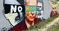 Zniszczyli znane proukraińskie murale. Pomorskie koleje publikują zdjęcia wandali