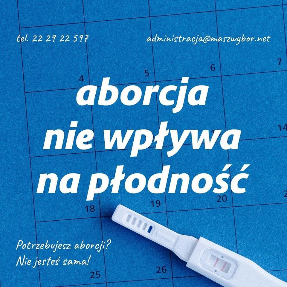aborcja nie wpływa na płodność


Potrzebujesz aborcji? Nie jesteś sama!


tel. 22 29 22 597
administracja@maszwybor.net