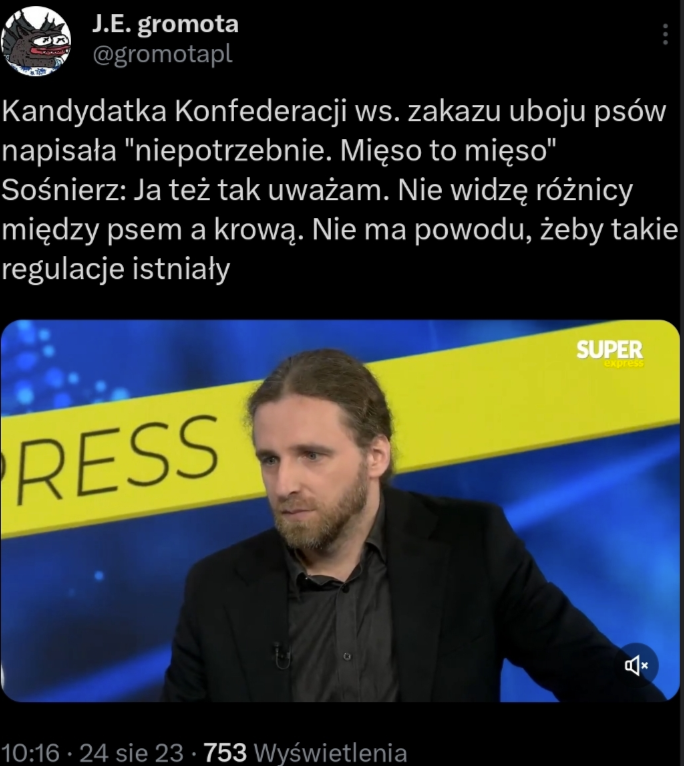 Mięso z owadów złe, upadek cywilizacji, mięso z psów dobre bo to też mięso. Logiczne, co nie?