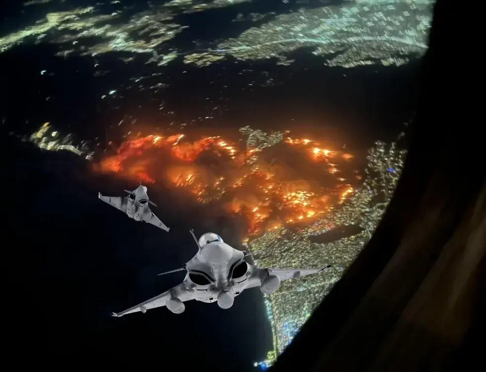 French First Strike Warning Shot on California